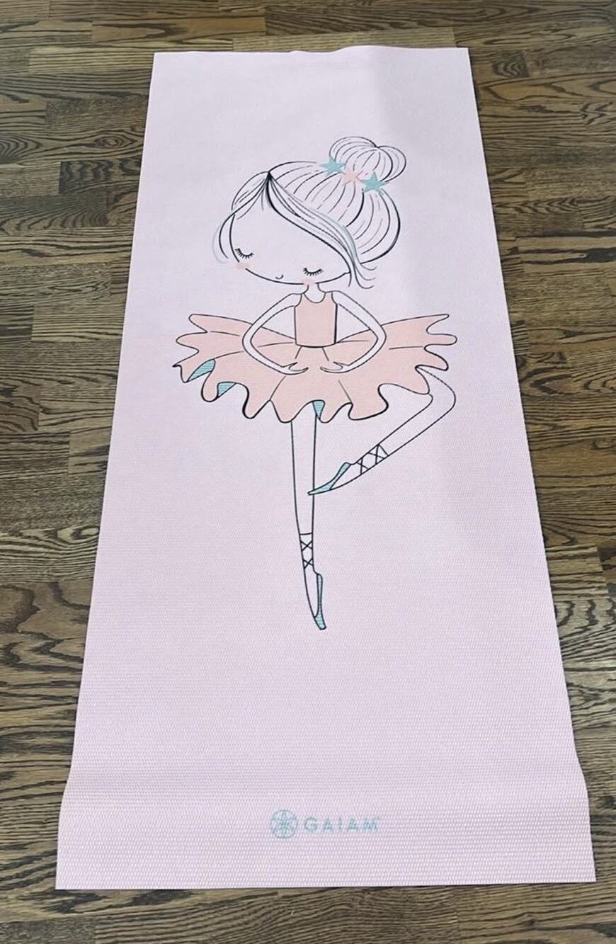 Gaiam Girls Ballerina Yoga Mat